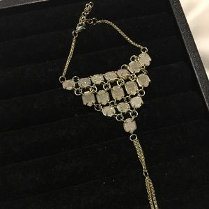 Kendra Scott HandChain Gold Iridescent Drusy